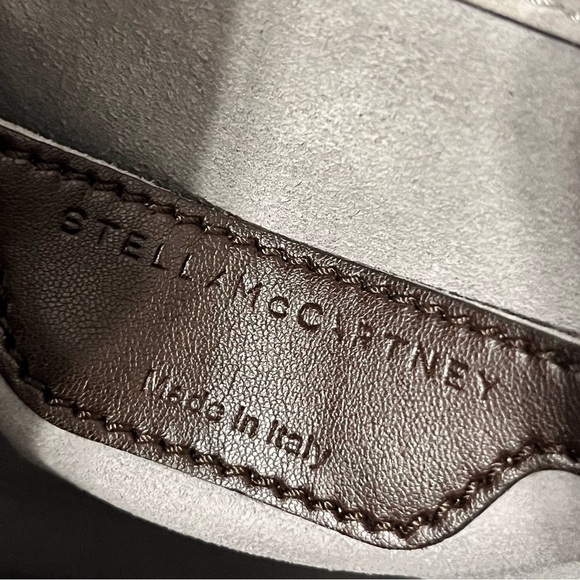 Stella McCartney Silver Metallic Gold Hardware Crossbody Bag Salma Hayek - Picture 12 of 16